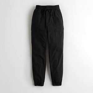 New ultra high rise black joggers from Hollister